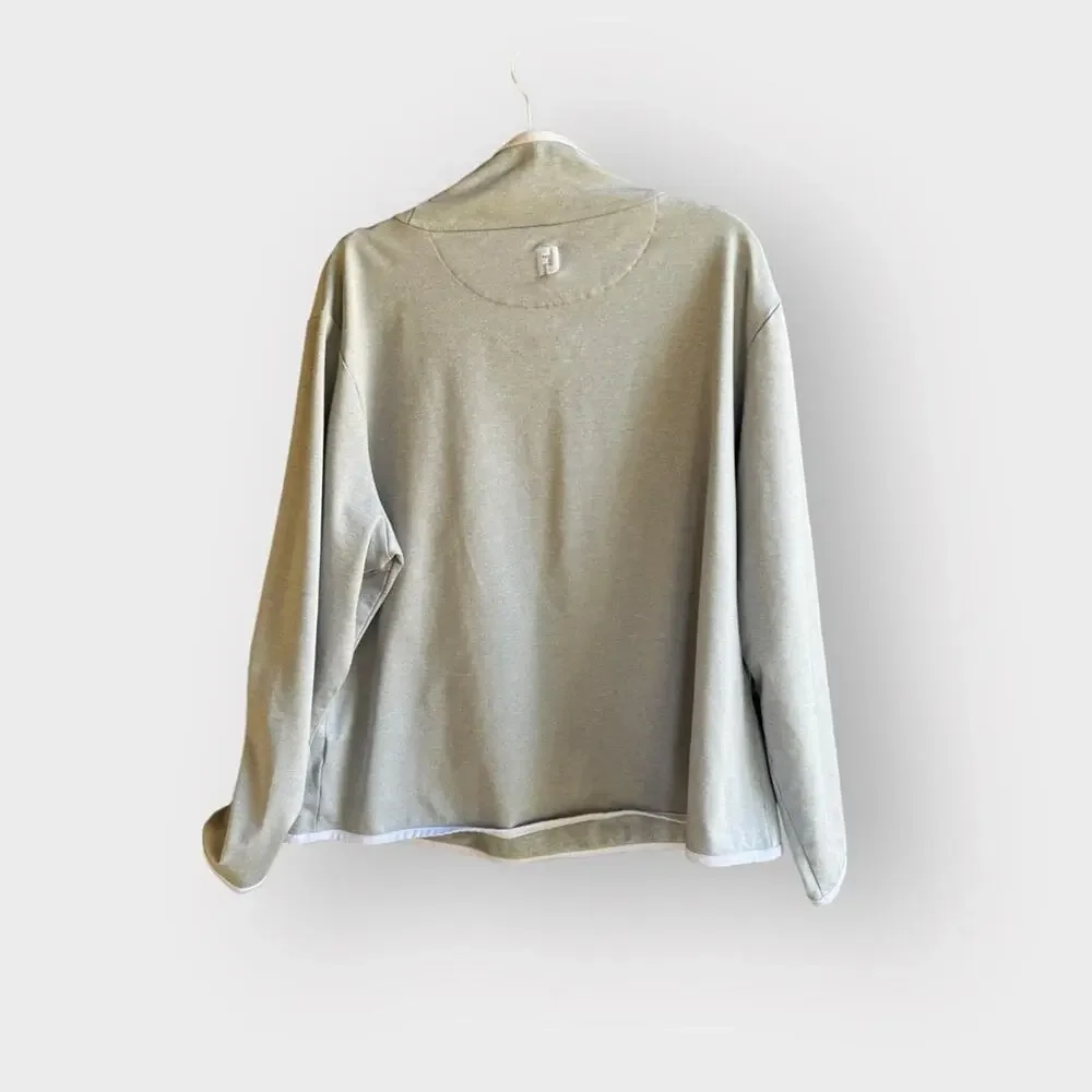 FJ FootJoy Pullover Brushed Back Pique Cowl Sweater - Picture 9 of 10